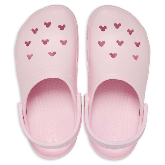 Nwot Disney Parks Adult Crocs Mickey Icons Blush Pink women’s size 7 Shoes - Picture 3 of 8
